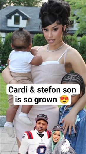 Cardi and Steffon baby looks so grown right now 😍 #trending #baby #rap
