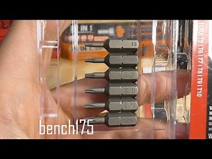 Wiha Torx bit set review vs Harbor Freight Warrior security bit set