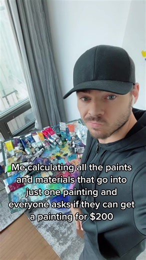 Just put it on my tab… #life #art #good #process #goodthing #OscarsAtHome #special #painting #paint #goodvibes @michaelwillsart