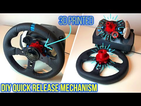 DIY QUICK RELEASE MECHANISM - 3D PRINTED - LOGITECH G29 SIM RACING WHEEL
