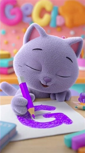 cute cat writing a alphabet G ##cat ##shorts ##shortvideo