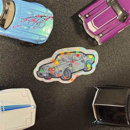 Holographic Pontiac Firebird Trans Am Sticker (1"x2") - Etsy