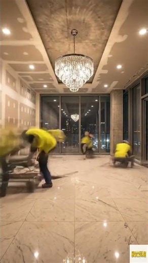 Modern Luxury Apartment Build Timelapse | Night Edition 🌃 #luxuryapartment