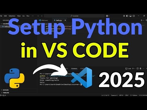 How To Run Python Program In Visual Studio Code | Run Python In VSCode Tutorial #2