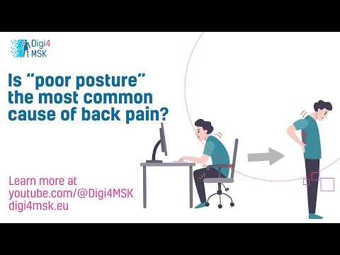 Is poor posture the most common cause of back pain | Digi4MSK Explains