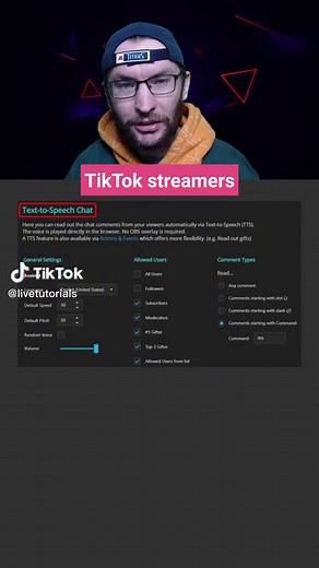 Enable Text-To-Speech On TikTok LIVE (Automatically Read Out Viewer Messages) #tiktoklive #tikfinity TTS guide. Search TikTok LIVE With Harry on YT.