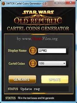 swtor cartel coins generator