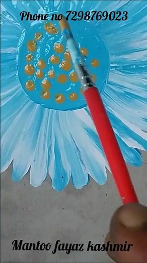 how to make enamal paint flower#art #drawing #painting