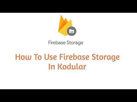 How to use firebase storage in kodular