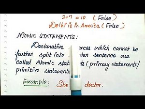 #1 Discrete Mathematics-Introduction to Proposition,Atomic statement with Example WELCOME ENGINEERS