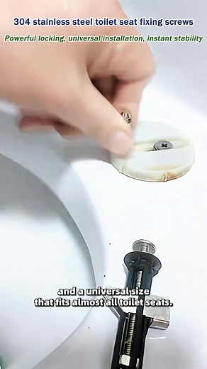 🚽 **"Wobbly Toilet Seat? These 304 Stainless Bolts Lock Tight & Never Rust!"** 🔒 Tired of constantly tightening loose toilet seats? Our **anti-corrosion expansion bolts** feature a unique locking design that stays secure for years, even in humid bathrooms. ✔ **Lifetime Rust-Free Guarantee** – Survives bathroom moisture ✔ **Universal Fit** – Works with 99% toilet models ✔ **"Finally fixed my rental's wobbly seat in 5 minutes!"** 🛠️ 🏡 **"From Annoying to Rock-Solid – Your Quick Fix for Good!"*