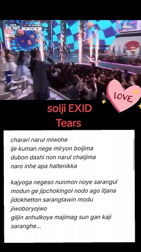 Solji Tears cover - Solji (EXID) vocal performance