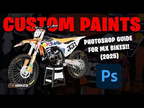 HOW TO CREATE CUSTOM MX BIKES PAINTS IN PHOTOSHOP (2025)!!!