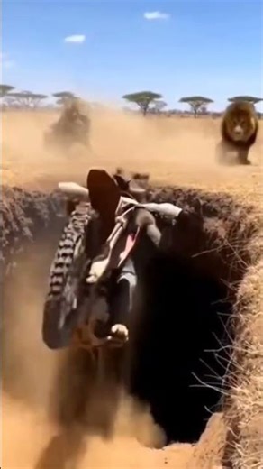 Lion vs Warthog Funny Movements😂🦁 #lion #warthog #funny #shorts