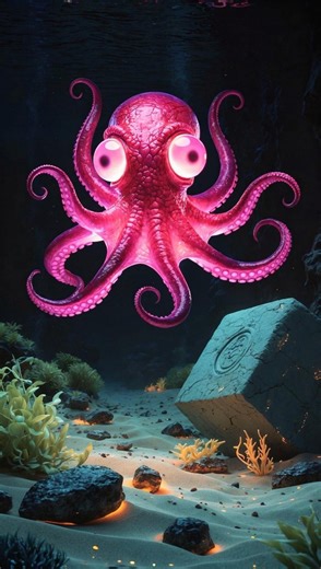 Wallpaper - Pink Octopus - Etsy