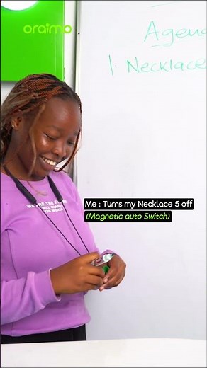 This Earphone Turns On and Off Automatically | oraimo Necklace 5