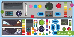 Design your Own Spaceship Control Panel Display Pack