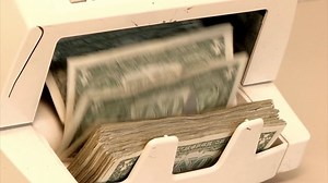 Money, Money Counting Machine, Checkout. Free Stock Video