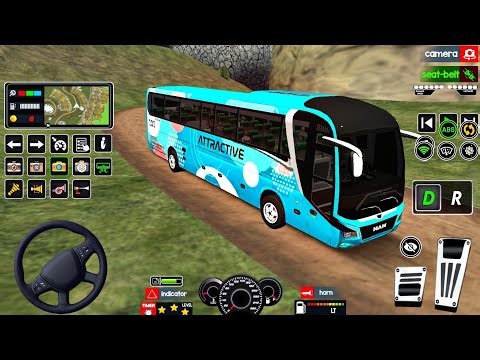 New Bus Games - US Coach Bus Off-road Driving - Bus Games : City Bus Coach - Android Gameplay