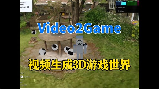 Video2Game用视频即可生成3D虚拟游戏世界