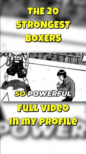 THE 5° STRONGEST CHARACTER OF HAJIME NO IPPO | #hajimenoippo