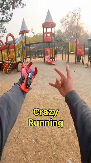 POV Parkour : Playground Spiderman Parkour Turns into Crazy Running 🏃😱