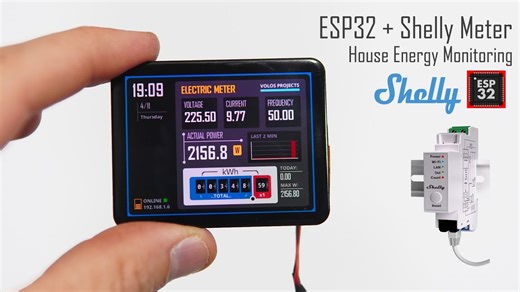 使用ESP32和Shelly电能表监控家庭用电量