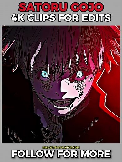 Satoru Gojo 4K Twixtor Clips For Edits | Jujutsu Kaisen