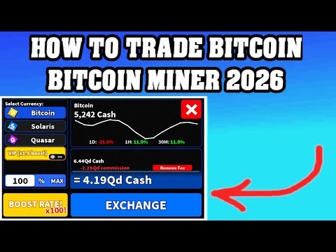 How To Trade Bitcoin in Bitcoin Miner 2026 🫰🏼💰