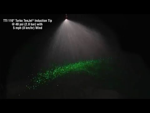 (TTI) Turbo TeeJet Induction Spray Tip Drift Demo