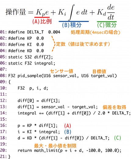 滑らかで安定したライントレースを実現する