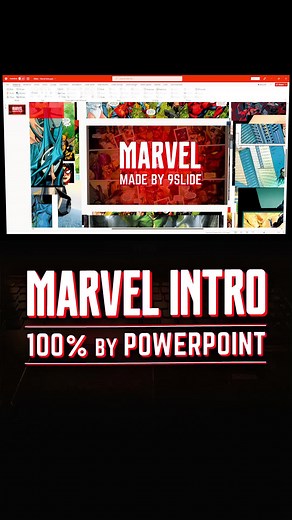 Thiết kế Intro huyền thoại của Marvel 100% bằng Animation Powerpoint 😎 #LearnOnTikTok #HocCungTikTok #Powerpoint #marvel #marvelstudios #powerpointtutorial #powerpointpresentation #powerpointtemplate #powerpointhacks #powerpointtips #powerpointanimation #9Slide