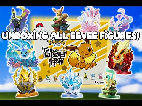 Unboxing the Ultimate Eevee Evolution Box! (All 9 Figures)