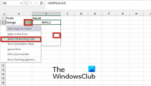Cách khắc phục lỗi SPILL trong Excel - Chuyên trang Microsoft