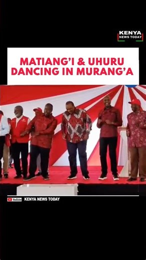 MATIANG’I & UHURU DANCING IN MURANG’A #railaodinga #citizentvlive #uhurukenyatta #matiangi #fyp