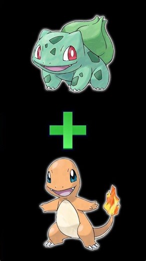 Charmander + Bulbasaur = ??? 😱🔥🍃 #PokemonFusion
