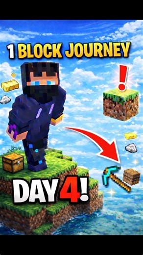 minecraft One block survival series day 4 hetro gamer 95#minecraft #oneblock #day4 #shorts #viral