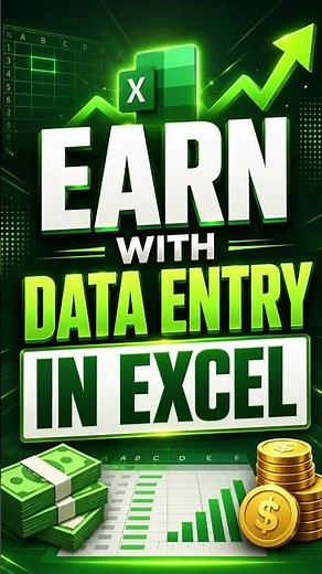 Earn Money with Excel Data Entry 💰 | Easy Skill for Beginners #Shorts