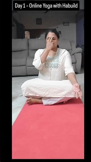 Day 1 – Online Yoga with Habuild 🧘‍♀️21-Day Yoga Challenge | Gentle Warm-Up