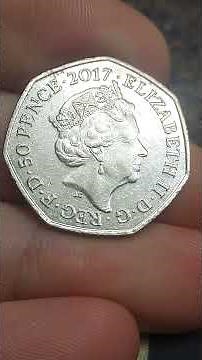 25,000,000 BENJAMIN BUNNY 50 PENCE COIN 2017