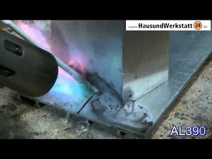 Aluminiumlöten mit AL390 Kapillarlot flussmittelumhüllt