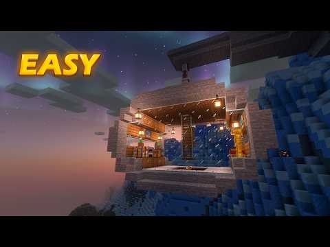 Insane Hanging Mountain House Tutorial in minecraft