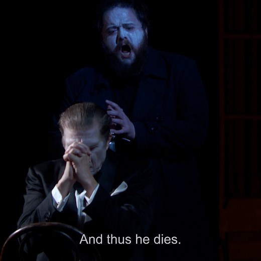 Three performances remain of Brett Dean’s gripping Shakespeare adaptation, Hamlet, hailed as “innovative, elegant and passionate … a very palpable hit” by The New York Times. Tenor Allan Clayton and baritone Rod Gilfry—seen here in a clip from the final dress rehearsal—go head to head as the title prince and his murderous uncle, King Claudius, conducted by Nicholas Carter. Next on stage tonight, May 31: bit.ly/3IXsKTx Live in cinemas on June 4: bit.ly/3JZ95UD | The Metropolitan Opera