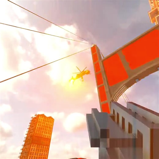 Helicopter Shootdown Compilation in Teardown Game