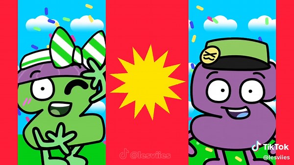 Mesmerizer BFB BFDI Crossover with Five and Two | Object Show Fan Animation