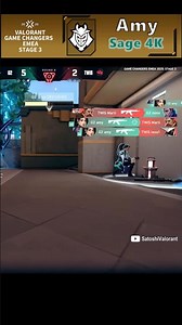 G2 Amy - Sage 4K (G2 Gozen vs TWIS)[Valorant Game Changers EMEA 2025 Stage 3]