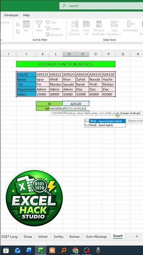 HLOOKUP Function in Excel Explained | Find Data Horizontally Like a Pro (Easy Tutorial)