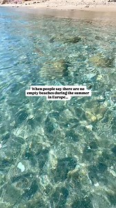 How do you find empty beaches in Europe – even on Greece in the middle of the summer? 🧐💜Before we give you our advice, be sure to hit FOLLOW @gooutsideandexplore so you don’t miss more tips from our travels with kids! Here’s our pro tip⬇️Just go for a walk! 🚶‍♀️🏖️Most beaches are crowded near the parking lot or beach bar, but if you just walk to the other end of beach, and go for a 15 minute stroll, you can usually find a tucked away cove that doesn’t have any other footprints. 🌅 Try and av