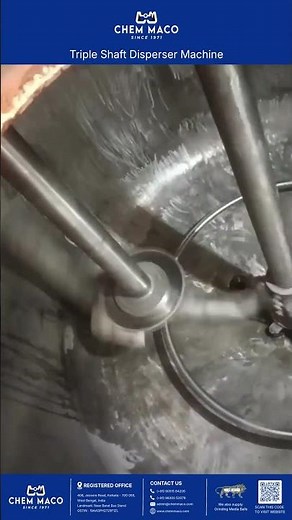 Triple Shaft Disperser Machine Video