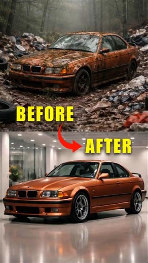 Car Restoration | BMW M3 E36 1997 Full Rebuild from Junkyard #shorts